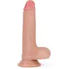 Lovetoy Dual Silcone dildo 7" inch met ballen zeer realistisch