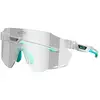 MAGICSHINE Lunettes WindBreaker Photocromic - transparent/bleu + écran gris clair