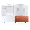 Jonsbo V12 PC-Gehäuse, Mini-Tower, Micro-ATX - weiss, Boîtier PC