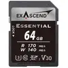 Exascend Carte Mémoire Sd Uhs-i V30 Essential 64gb
