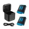 Telesin 3-slot Charger Box For Gopro Hero 9 / Hero 10 + 2 Batteries (