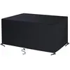 L&H-CFCAHL Housse Salon de Jardin 242x162x100cm 420D Oxford Noir Houss...