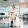 Ensemble de 4 Valises Rigides pour Voyage - Cabine 55cm (Serrure TSA) ...