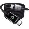 Câble de charge INIU vers USB-C 100W affichage digital noir