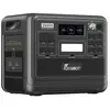 FOSSiBOT F2400 draagbare energiecentrale, 2048Wh/640000mAh LiFePO4 batterij, 2400W (4600W piek) zonnegenerator, Slimme app Energiebeheer,3xAC RV auto USB Type-C QC3.0 PD DC5521 zuivere sinusgolf volledige verkooppunten, 1,5 uur snel opladen - Zwart