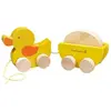 Jouet à trainer Canard et son Oeuf EverEarth - Jouets bois EE30937