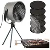YNKKVRE Hotte de Cuisine Portative - Ventilateur d'Extraction - Pour Maison, Camping, Barbecue - Supports & 5 Filtres