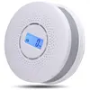 YNKKVRE Détecteur combiné de fumée et monoxyde de carbone, alarme portable avec avertissement sonore et affichage numérique LED