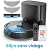 Vactidy Cleanova W11 Aspirateur Robot Laveur 5000Pa -  Vidange Automatique- 180min d'Autonomie - Navigation LiDAR - APP/Alexa/IFTTT