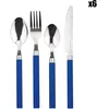 Autre Renberg Happie Blue - Ménagères Assorties Acier Inoxydable Bleu