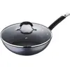 Masterpro Home Edition Black Poêle Wok Aluminium Forgé, gris