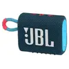 Enceinte portable étanche sans fil Bluetooth JBL Go 3 Bleu et Logo Blanc