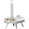 BIGHORN Grand Four à Pizza 16" au bois,Grand four à pizza portable  Acier Inoxydable