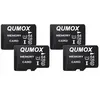 QUMOX Lot de 4 Carte Micro SD 64 Go 64g Carte Mémoire Micro SDHC Classe 10 UHS-I Carte TF pour Smartphone Android, Appareil Photo