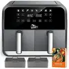 UTEN Friteuse à Air Chaud 8L Air Fryer Double Compartiment 8L,1700W,8 ...