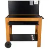 SOMAGIC Chariot pour Plancha Halong en bois FSC® avec crédence et plat...
