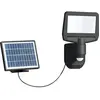 AREV Projecteur Solaire Flood 15w 1000lm - Noir - Detecteur De Mouvement