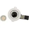 AREV Spot orientable blanc BBC Avec spot LED GU10 350 Lm
