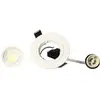 Lot 5 Spots Encastrables Blanc Saphyr Gu10 5w 380lm Blanc Chaud