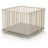 Formula baby Parc Pliant En Bois Brut 100 X 100 Cm De Formula Baby