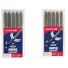 Uni-ball Eye Micro Trousse-étui de 5 Stylos Rollers écriture moyenne 0,7mm