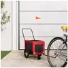 VIDAXL Remise""Transport Chiens/Chats/ Remorque de vélo - JMS - pour a...