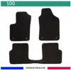 FIAT Tapis de voiture - Sur Mesure pour 500 (dès 2007) - 3 pièces - Tapis de sol antidérapant pour automobile