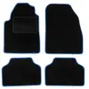 DBS Tapis de Voiture ganse nubuck bleu - Universel - Antidérapant - 4 Pièces : Avant + Arrière - Tapis de sol Auto - Haute Qualité