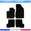 DACIA Tapis de voiture - Sur Mesure pour SANDERO  (2018 - 2020) - 4 pièces - Tapis de sol antidérapant pour automobile