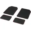 DBS Jeu de 4 Tapis Moquette Aiguilletée 550 gr/m2 Noir avec Ganse Noir...