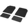 DBS Jeu de 4 Tapis Moquette Aiguilletée 550 gr/m2 Noir avec Ganse Noir...