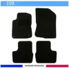 Peugeot Tapis de voiture - Sur Mesure pour 208 (2012 - 2019) - 4 pièces - Tapis de sol antidérapant pour automobile
