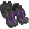 DBS Jeu de Housses - Banquette arrière fractionable - Maille frappée noir - Mesh et joncs violet