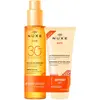 Nuxe Sun Aceite Bronceador Rostro Y Cuerpo SPF30 Estuche 2 pz