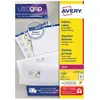 Avery Dennison, Étiquettes, Etiquette d'adresse, 99,1 x 57 mm, blanc