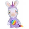 Peluche Lapicorne Gipsy Lapins Crétins Mauve Sonore 18 cm
