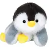 Peluche - Peluche Floppy Choopy Pingouin Noir Blanc et Gris   22 cm