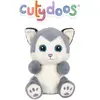 Peluche - Peluche Chien Husky SKANDY Cutydoos gris bleuté   23 cm