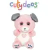 Peluche Cutydoo Love Chien - GIPSY TOYS - 13 cm - Rose / Gris