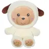 Gipsy Toys   Peluche Chien Hoody Pets - 24 CM - Creme