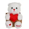 Gipsy Toys - Les P'tits Lovers - Ours - 14 cm - Blanc & Rouge