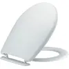Abattant de toilette - SIAMP - Monté-carlo 3 - Blanc - Dimensions L x l : 400 à 450 x 380 mm