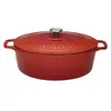Cocotte ovale en fonte émaillée 29cm rubis Chasseur puc472958
