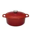 Cocotte ronde en fonte émaillée 28cm rubis Chasseur puc472858