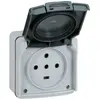 Prise étanche 3P + T + N PLEXO complet  gris IP55 20A - LEGRAND - 091657