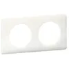 Legrand plaque céliane 2 postes glossy blanc