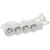 LEGRAND Rallonge multiprise standard 4x2 P+T cordon 15 m blanc et gris