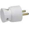 LEGRAND Fiche électrique mâle - 2 phases + terre - sortie basse - blanc