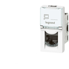 Legrand Mosaic connector cat6 FTP RJ45 1 module breed wit - 076562