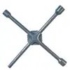 Clé en croix fixe renforcée métal satiné, douille de 1,7, 1,9, 2,1 cm....